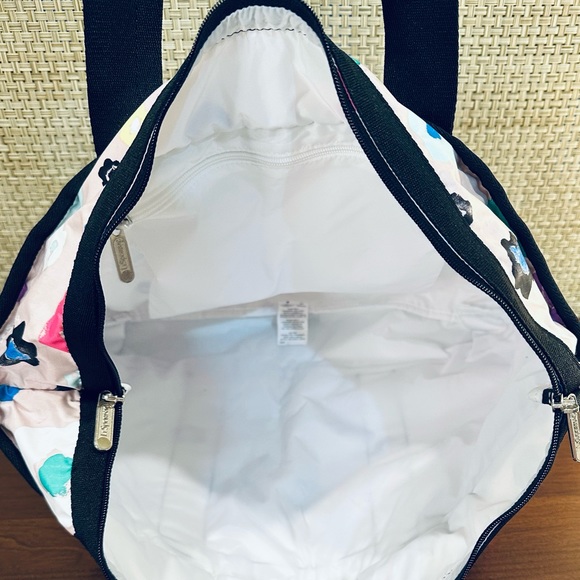 🌟HP🌟2012 LeSportsac Large Travel Tote Nylon Multicolor Floral Tuileries Print - Picture 7 of 15